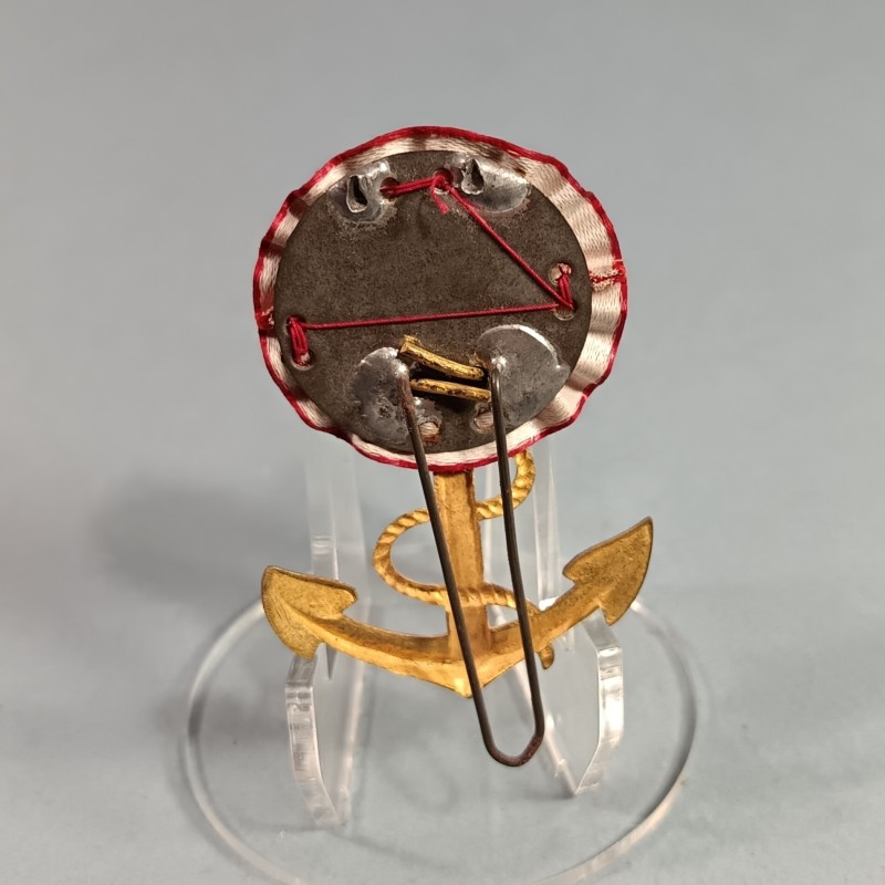 ATTRIBUT OU ANCRE DE KEPI D'OFFICIERS ET ADJUDANTS MODELE 1886 OFFICIER DU TRES TROUPES COLONIALES ET DE MARINE